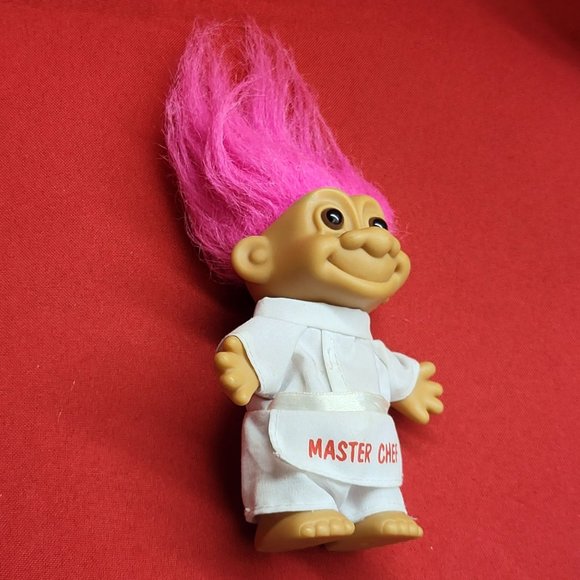 Vintage Russ Master Chef Troll Pink Hair - Picture 7 of 13